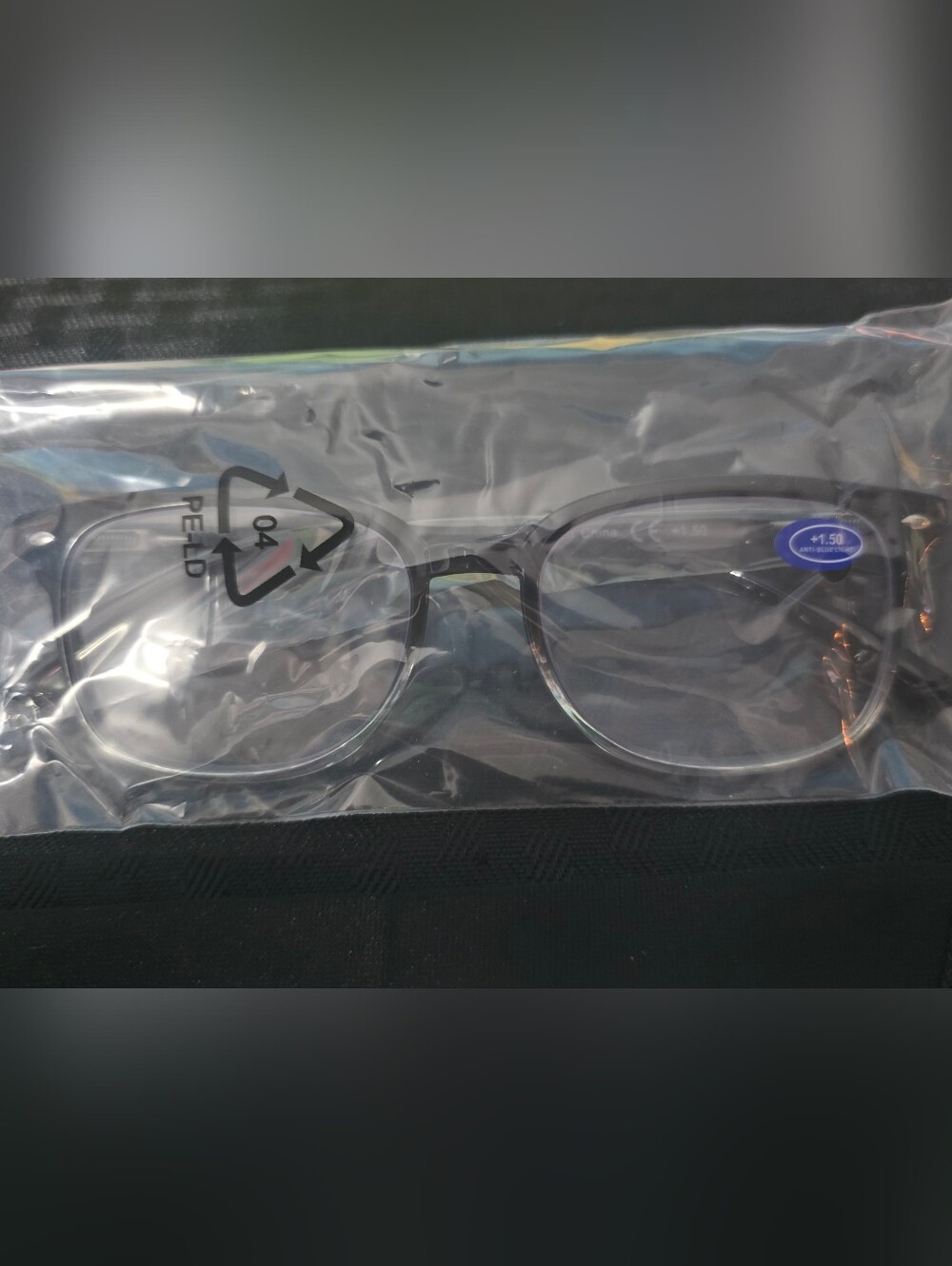 Clear Oval Reading Glasses in Smoky Gray +1.50
